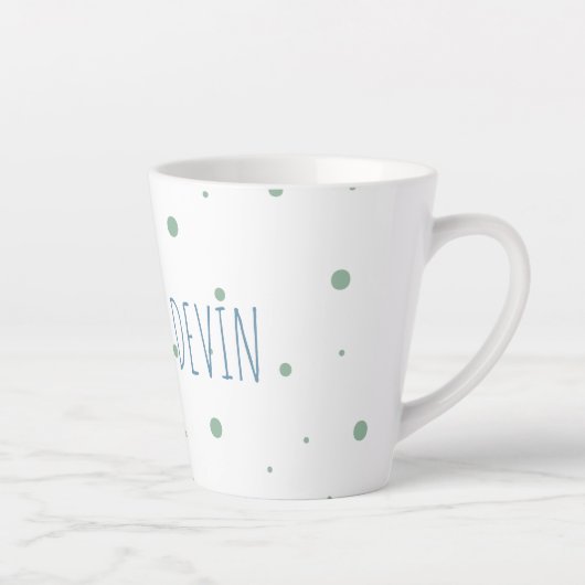 水の色パーソナライズされたイースターバニー カフェラテマグ (右)