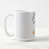 水の色パーソナライズされた幽霊ファミリーハロウィンマグ コーヒーマグカップ (左)