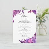 水の色パープル結婚ズ。ロマンチックなラベンダー メニュー (スタンド正面)