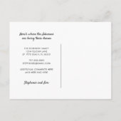 水の色パームツリーアクアスカイフロリダに移動 案内ポストカード (裏面)