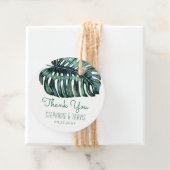 水の色パームモンステラ葉トロピカルサンキュー フェイバータグ (インサイチュ)