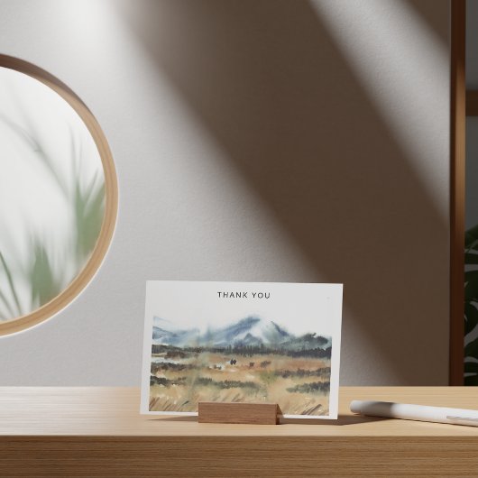 水の色ビッグスカイカントリー悔やみや弔慰ありがとう ノートカード