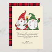 水の色ビンテージクリスマスカロリング格言 シーズンカード (正面/裏面)