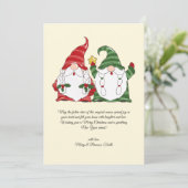 水の色ビンテージクリスマスカロリング格言 シーズンカード (スタンド正面)