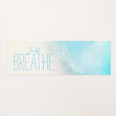 水の色ビーチジャスト呼吸 ヨガマット (裏面(横))