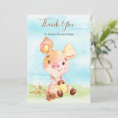 水の色ピギーファームサンキュー サンキューカード (スタンド正面)