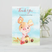 水の色ピギーファームサンキュー サンキューカード (スタンド正面)