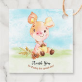 水の色ピギー赤ちゃんシャワー農場ありがとう フェイバータグ (裏面)