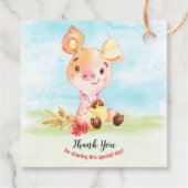 水の色ピギー赤ちゃんシャワー農場ありがとう フェイバータグ (裏面)