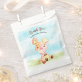 水の色ピギー赤ちゃんシャワー農場ありがとう フェイバーバッグ (クリップ留めされた状態)