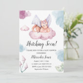 水の色ピンクのドラゴンで雲のハッチングすぐに 招待状 (スタンド正面)