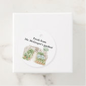 水の色ピーターうさぎ野菜ガーデンベイビーシャワー フェイバータグ (インサイチュ)