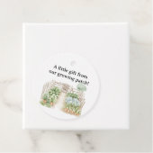 水の色ピーターうさぎ野菜ガーデンベイビーシャワー フェイバータグ (インサイチュ)