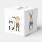 水の色ピーターうさぎ野菜ガーデンベイビーシャワー フェイバーボックス (裏面サイド)