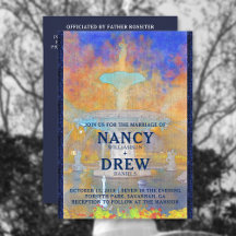 水の色フォーサイスパークファウンテン結婚アットナイト