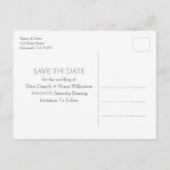 水の色フォーサイス噴水の夜の日付を保存 案内ポストカード (裏面)