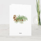 水の色フクロムクリスマスファミリーフォト シーズンカード (裏面)