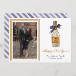 水の色フランスのシャンパン年末年始の写真 シーズンカード