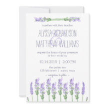 水の色フランスのラベンダーオンホワイト結婚ズ