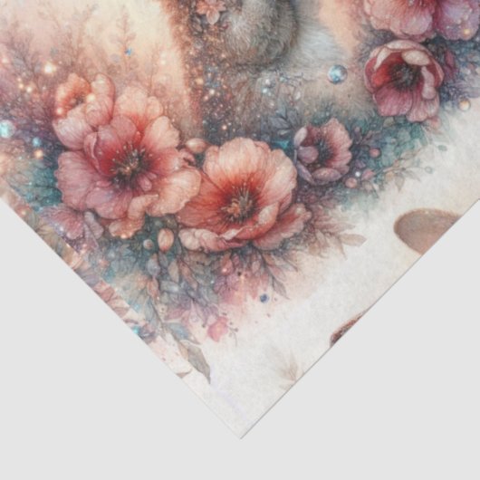 水の色フローライースターラビットデクページ 薄葉紙 (詳細)