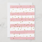 水の色フローラジャングルヒッポベビーシャワー 招待状 (裏面)