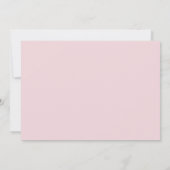 水の色フローラボホテディベアーガールベビーシャワー 招待状 (裏面)