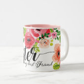 水の色フローラ妹最高の友人 ツートーンマグカップ (正面右)