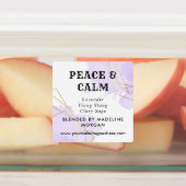 水の色フーゴールドジオメトリックエッセンシャルオイル ラベル (貼付)