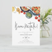 水の色ブオンナイタリアンタールクリスマスパーティー 招待状 (スタンド正面)