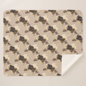 水の色ブルドッグフランスのドッグペットシェルパブランケット シェルパブランケット (正面(横))