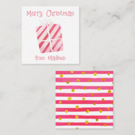 水の色プレゼントのクリスマスプレゼント囲いカード ノートカード