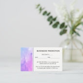 水の色プロモーション 割引カード (スタンド正面)