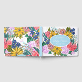 水の色ベビーパーソナライズされたシャワーゲストブック ゲストブック (全面)