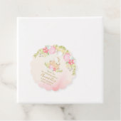 水の色ベビー妖精ベイビーシャワーありがとう フェイバータグ (インサイチュ)