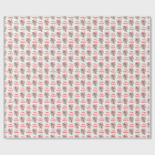 水の色ベリエレガントーフェスティバルメリークリスマス ラッピングペーパー (フラット)