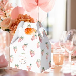 水の色ベリースイートベビーシャワーありがとう フェイバーボックス