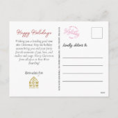 水の色ベルギーテルブレン企業のクリスマス シーズンポストカード (裏面)