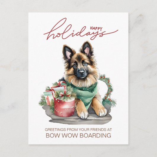 水の色ベルギーテルブレン企業のクリスマス シーズンポストカード (正面)