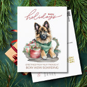 水の色ベルギーテルブレン企業のクリスマス シーズンポストカード