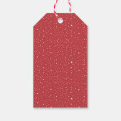 水の色ペンギンとクリスマスライトホリデー ギフトタグ (裏面)