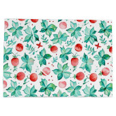 水の色ホットココア、キャンディーケーンクリスマス ラージペーパーバッグ (裏面)