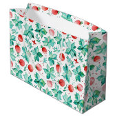 水の色ホットココア、キャンディーケーンクリスマス ラージペーパーバッグ (裏面アングル)