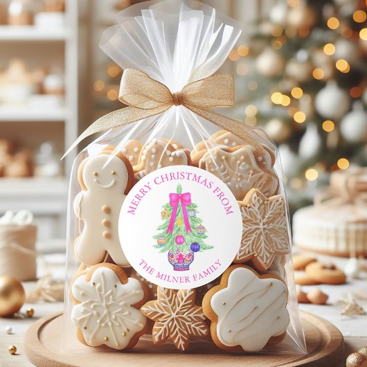 水の色ホットピンクボウジンジャージャー差出人住所 ラウンドシール