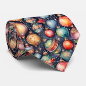 水の色ホリデーアートクリスマスデコレーション ネクタイ (ロール)