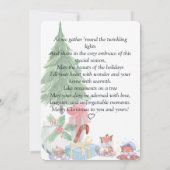 水の色ホリデークリスマスカード セーブザデート (裏面)