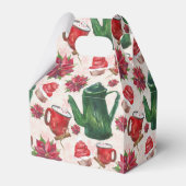 水の色ホリデーティーパーティー フェイバーボックス (裏面サイド)