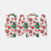 水の色ホリデーティーパーティー フェイバーボックス (折り畳みなし)