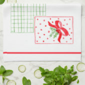 水の色ホリデーフレンズはギフト最高のである キッチンタオル (折り畳み)