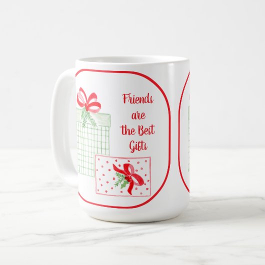 水の色ホリデーフレンズはギフト最高のである コーヒーマグカップ (正面左)