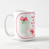 水の色ホリデーフレンズはギフト最高のである コーヒーマグカップ (左)